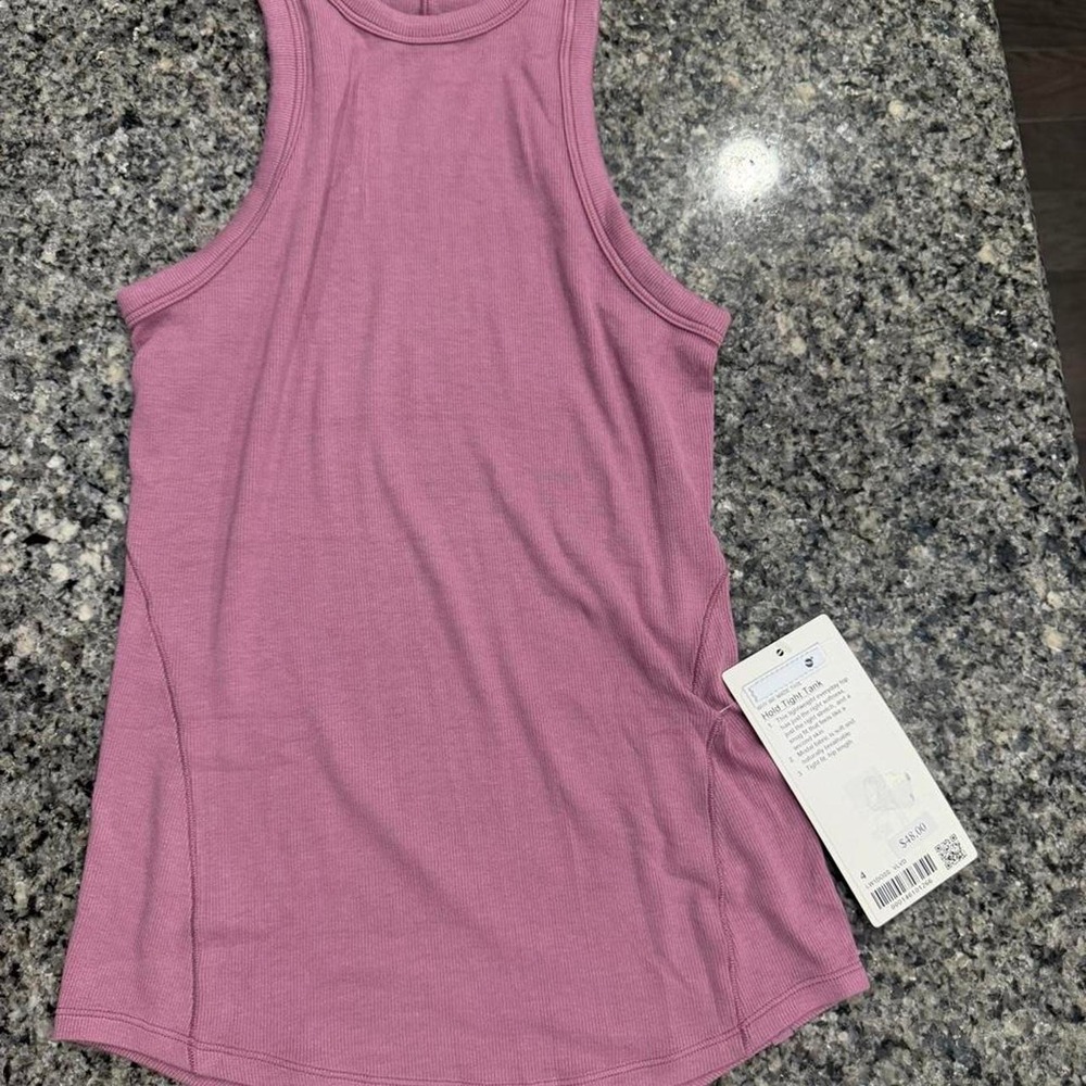 NWT Lululemon Hold Tight Tank Top Velvet Dust